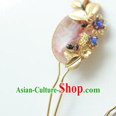 Traditional Korean National Hair Accessories Wedding Hairpins, Asian Korean Fashion Hanbok Hair Decorations Headwear for Women
