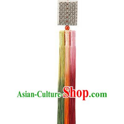 Traditional Korean Accessories Waist Pendant Chinese Knot Palace Taeniasis, Asian Korean Wedding Hanbok Tassel Waist Decorations for Women