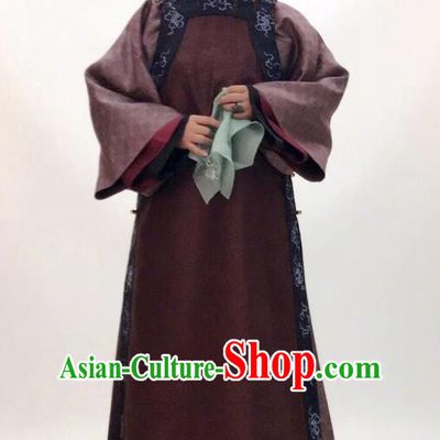 Story of Yanxi Palace Traditional Chinese Qing Dynasty Manchu Palace Dowager Embroidered Costume for Women