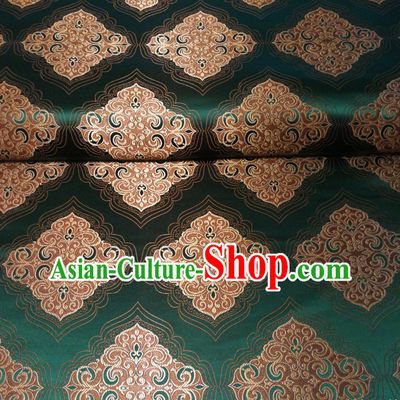 Royal Green Chinese Royal Palace Style Traditional Pattern Design Brocade Fabric Silk Fabric Chinese Fabric Asian Material