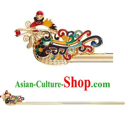 Traditional Korean National Wedding Hair Accessories Bride Palace Cyphers Hairpins, Korean Hanbok Fashion Hair Stick Headwear for Women