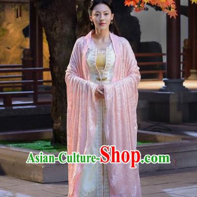Traditional Chinese Northern and Southern Dynasties Princess Costume, Asian China Ancient Palace Lady Embroidered Dress Clothing for Women