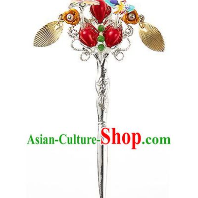Korean National Wedding Hair Accessories Bride Hairpins, Korean Hanbok Fashion Palace Hair Clasp for Women