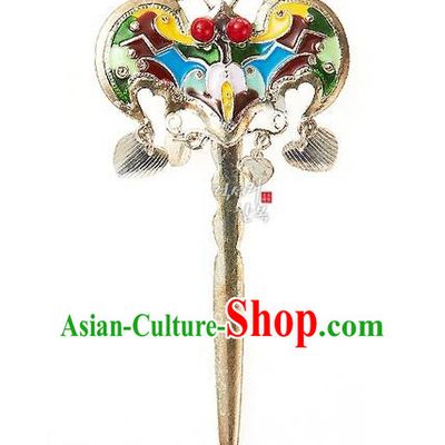 Korean National Wedding Hair Accessories Bride Bat Hair Clip, Korean Hanbok Fashion Palace Hairpins for Women