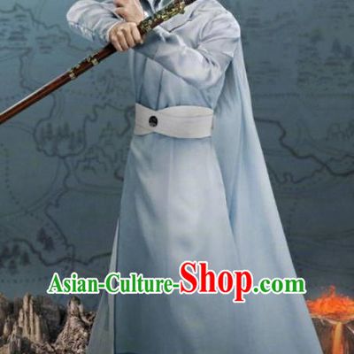 Traditional Chinese Legend Of Fu Yao Swordsman Clothing, China Ancient Nobility Kawaler Embroidered Costume for Men