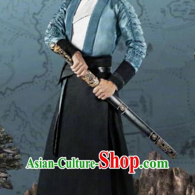 Traditional Chinese Legend Of Fu Yao Nobility Childe Clothing, China Ancient Swordsman Embroidered Costume for Men
