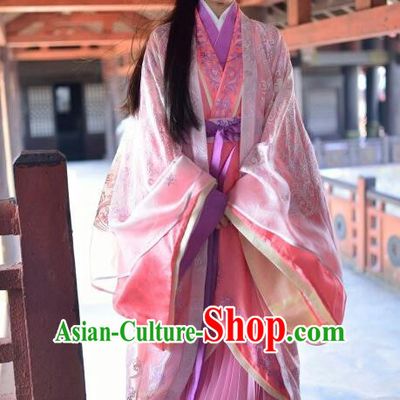 Traditional Chinese Southern and Northern Dynasties Imperial Princess Costume, Chinese Ancient Palace Lady Embroidered Clothing for Women