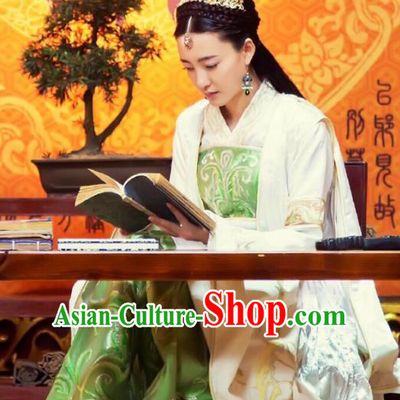 Traditional Chinese Southern and Northern Dynasties Empress Costume, Chinese Ancient Princess Embroidered Clothing for Women