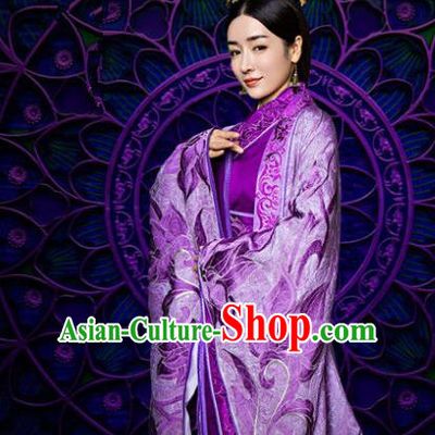 Traditional Chinese Southern and Northern Dynasties Palace Lady Costume, Chinese Ancient Imperial Concubine Embroidered Clothing for Women