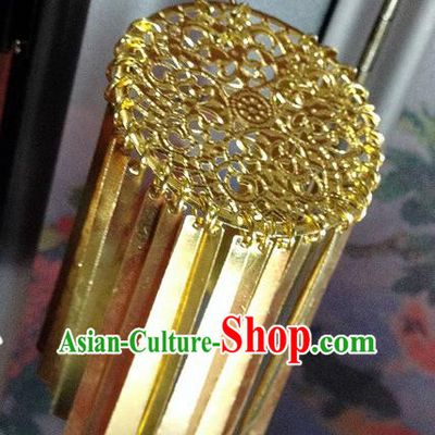 Traditional Chinese Ancient Classical Hair Accessories Golden Tassel Hair Clip Step Shake Bride Hairpins for Women