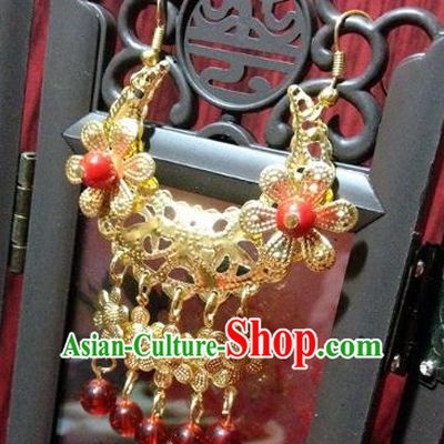 Traditional Chinese Ancient Classical Hair Accessories Tassel Eyebrows Pendant Hanfu Golden Forehead Ornament Step Shake Bride Hairpins for Women