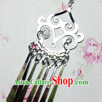 Traditional Handmade Chinese Ancient Classical Accessories Bride Hanfu Tassel Earrings for Women