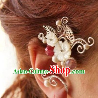Handmade Ice Fantasy Drama Princess Ear Accessories Ear Jewelry