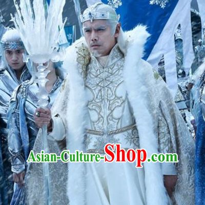 Ice Fantasy Emperor Hanfu Style Costumes Complete Set for Men