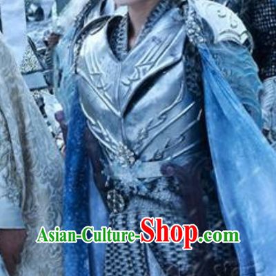 Ice Fantasy Warriors Hanfu Style Armor Costumes Complete Set for Men or Women