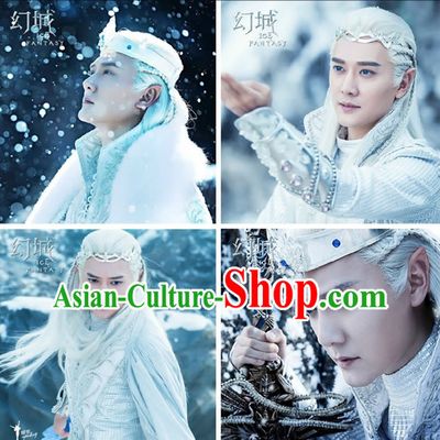 Chinese Halloween Costumes Fairytale Prince Cosplay and Headpieces Complete Set for Men