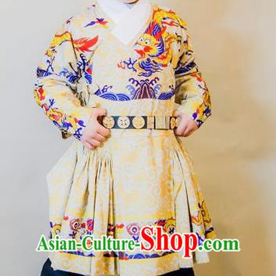 Asian China Ming Dynasty Swordsman Costume, Traditional Ancient Chinese Imperial Emperor Clothing for Kids