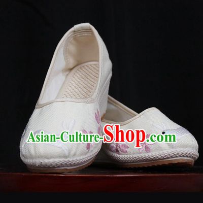 Asian Chinese Shoes Wedding Shoes Princess Shoes, Traditional China Handmade Hanfu Shoes Embroidered Shoes