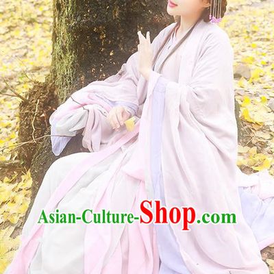 Asian China Jin Dynasty Imperial Princess Costume, Traditional Ancient Chinese Palace Lady Hanfu Embroidered Clothing for Women