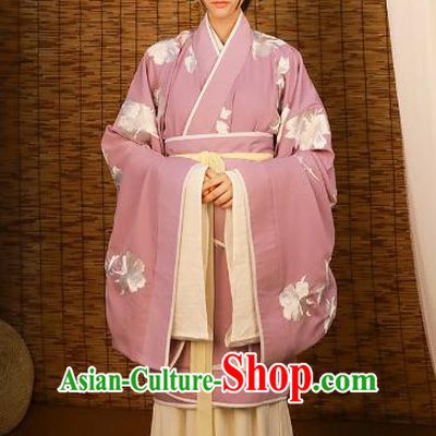 Asian China Jin Dynasty Imperial Princess Costume Embroidered Curve Bottom, Traditional Ancient Chinese Hanfu Clothing for Women