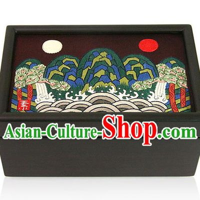Traditional Korean Craft Handmade Card Case, Asian Korean Wedding Jewellery Box for Women