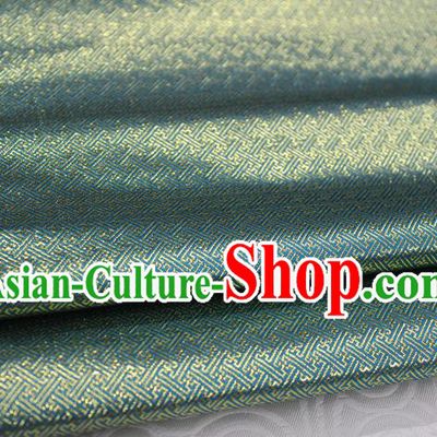 Chinese Traditional Royal Palace Pattern Mongolian Robe Lake Blue Brocade Fabric, Chinese Ancient Emperor Costume Drapery Hanfu Tang Suit Material