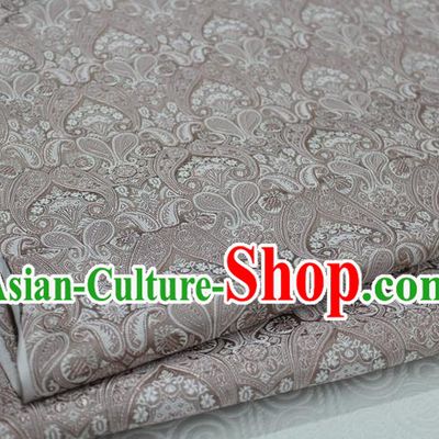 Chinese Traditional Royal Palace Pattern Mongolian Robe Champagne Brocade Cheongsam Fabric, Chinese Ancient Costume Drapery Hanfu Tang Suit Material