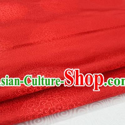 Chinese Traditional Royal Palace Mongolian Robe Red Brocade Cheongsam Fabric, Chinese Ancient Costume Satin Hanfu Tang Suit Material