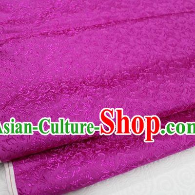 Chinese Traditional Palace Pattern Tang Suit Cheongsam Rosy Brocade Fabric, Chinese Ancient Costume Hanfu Satin Material