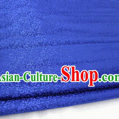 Chinese Traditional Palace Pattern Tang Suit Cheongsam Royalblue Brocade Fabric, Chinese Ancient Costume Hanfu Satin Material