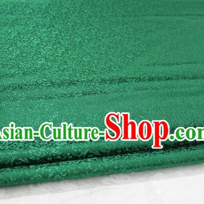 Chinese Traditional Palace Pattern Tang Suit Cheongsam Green Brocade Fabric, Chinese Ancient Costume Hanfu Satin Material