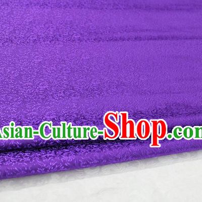Chinese Traditional Palace Pattern Tang Suit Cheongsam Purple Brocade Fabric, Chinese Ancient Costume Hanfu Satin Material