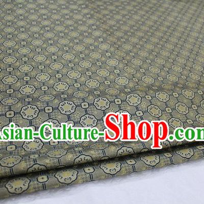Chinese Traditional Ancient Costume Palace Pattern Mongolian Robe Grey Brocade Tang Suit Fabric Hanfu Material