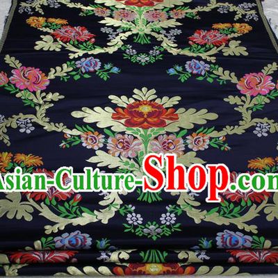 Chinese Traditional Ancient Costume Palace Pattern Cheongsam Nanjing Brocade Tang Suit Fabric Hanfu Material