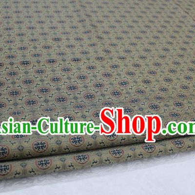 Chinese Traditional Ancient Costume Palace Pattern Mongolian Robe Ginger Brocade Tang Suit Fabric Hanfu Material