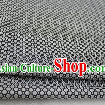 Chinese Traditional Ancient Costume Palace Pattern Grey Brocade Cheongsam Satin Mongolian Robe Fabric Hanfu Material