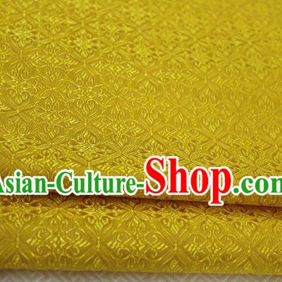 Chinese Traditional Ancient Costume Palace Pattern Cheongsam Golden Brocade Tang Suit Fabric Hanfu Material