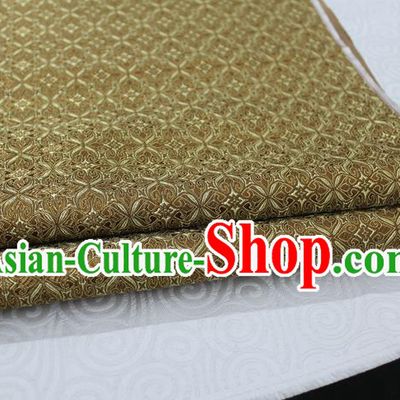 Chinese Traditional Ancient Costume Palace Pattern Cheongsam Curtain Mud Golden Brocade Tang Suit Fabric Hanfu Material