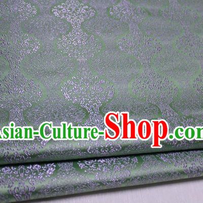 Chinese Traditional Ancient Costume Palace Pattern Cheongsam Mongolian Robe Green Brocade Tang Suit Fabric Hanfu Material