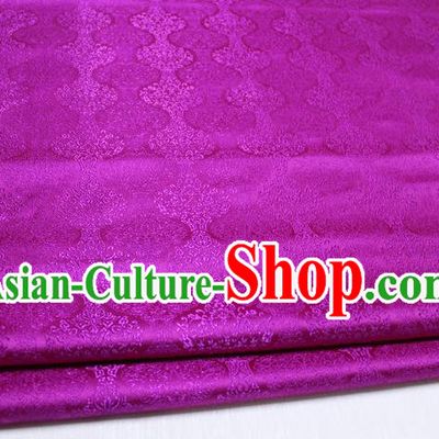 Chinese Traditional Ancient Costume Palace Pattern Cheongsam Mongolian Robe Rosy Brocade Tang Suit Fabric Hanfu Material