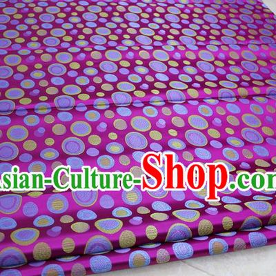 Chinese Traditional Ancient Costume Palace Pattern Cheongsam Rosy Brocade Tang Suit Fabric Hanfu Material