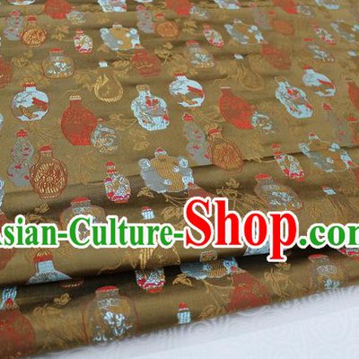 Chinese Traditional Ancient Costume Palace Vase Pattern Cheongsam Brocade Tang Suit Fabric Hanfu Material