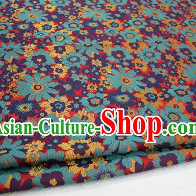 Chinese Traditional Ancient Costume Palace Pattern Cheongsam Mongolian Robe Kimono Brocade Tang Suit Satin Fabric Hanfu Material