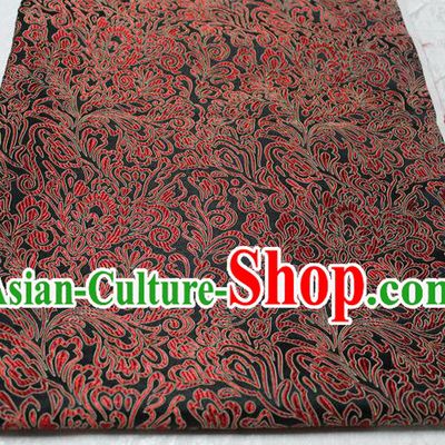 Chinese Traditional Ancient Costume Palace Phoenix Flower Pattern Tang Suit Brocade Cheongsam Satin Fabric Hanfu Material