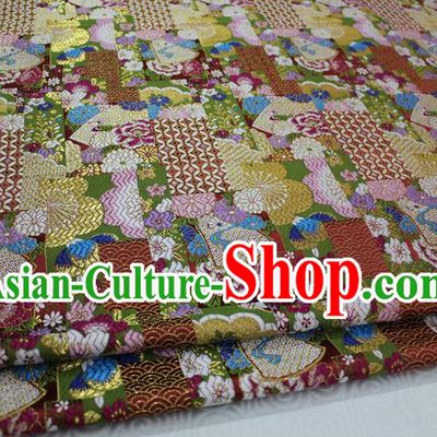 Chinese Traditional Ancient Costume Palace Kimono Pattern Xiuhe Suit Wine Red Brocade Cheongsam Satin Fabric Hanfu Material