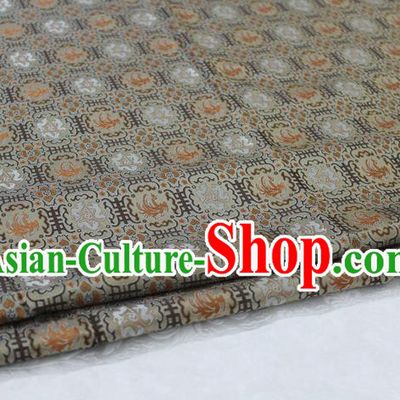 Chinese Traditional Ancient Costume Palace Phoenix Pattern Mongolian Robe Brocade Tang Suit Satin Fabric Hanfu Material