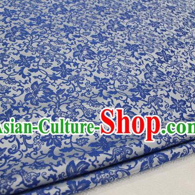 Chinese Traditional Ancient Costume Royal Palace Lotus Pattern Cheongsam Brocade Tang Suit Satin Fabric Hanfu Material