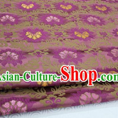 Chinese Traditional Ancient Costume Royal Palace Pattern Tang Suit Wedding Pink Brocade Mongolian Robe Satin Fabric Hanfu Material