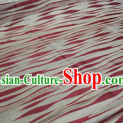Chinese Traditional Clothing Mongolian Robe Tang Suit Red Brocade Ancient Costume Palace Pattern Satin Fabric Hanfu Material