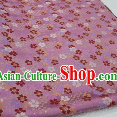 Chinese Traditional Clothing Palace Pattern Kimono Cheongsam Pink Brocade Ancient Costume Satin Fabric Hanfu Material